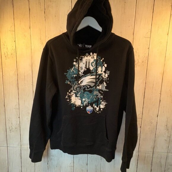 NFL Team Apparel Philadelphia Eagles Men's L Hoodie 2018 London Game - Picture 1 of 7